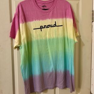 EUC TIE DYE PRIDE TEE SUMMER LGBTQIA+ CASUAL